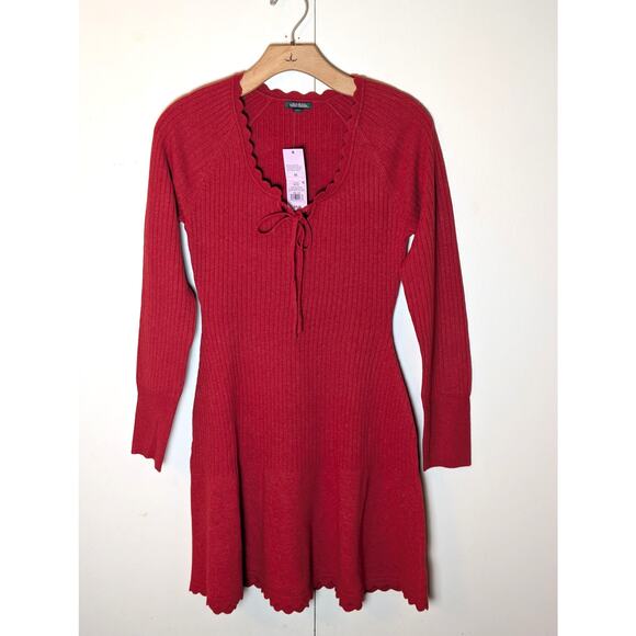 Wild Fable Red V Neck Sweater Dress - Picture 2 of 10